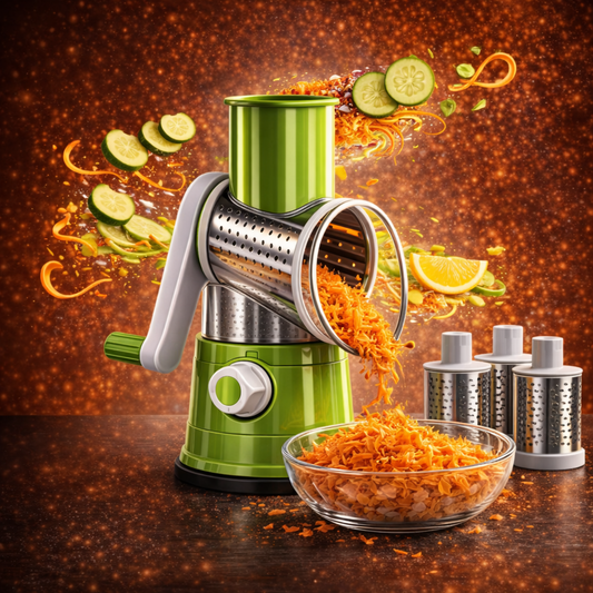 RALLADOR DE ALIMENTOS 3 EN 1 - MULTIFUNCIONAL