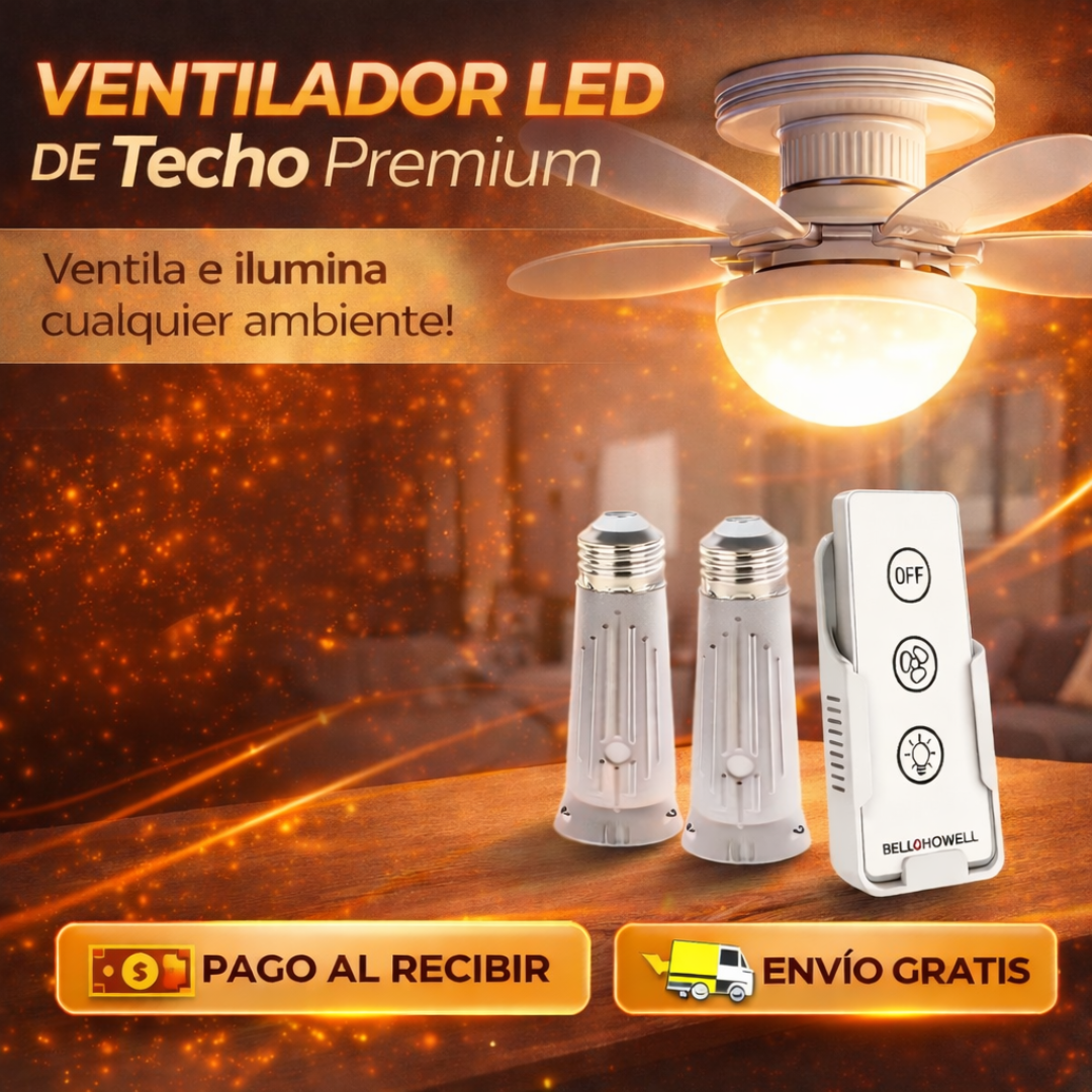 Ventilador LED de Techo Premium - ¡OFERTA ESPECIAL!🔥