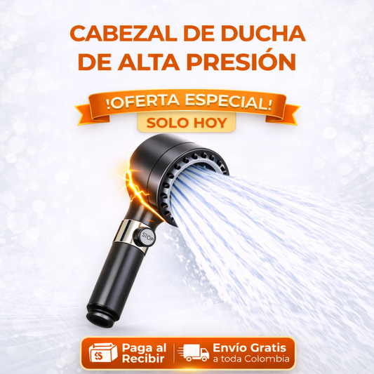 CABEZAL DE DUCHA POTENTE Y AHORRADOR - ÚLTIMO DÍA CON PRECIO ESPECIAL🔥
