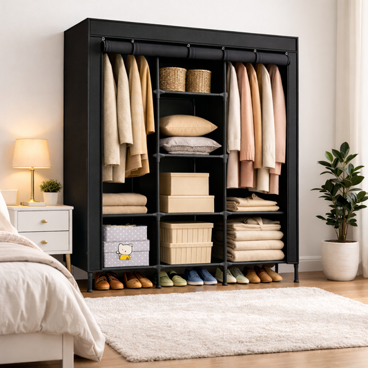 Closet Portátil 3 Puertas – Organiza Toda tu Ropa en 15 Minutos