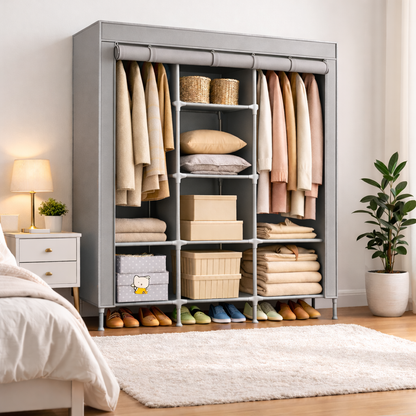Closet Portátil 3 Puertas – Organiza Toda tu Ropa en 15 Minutos