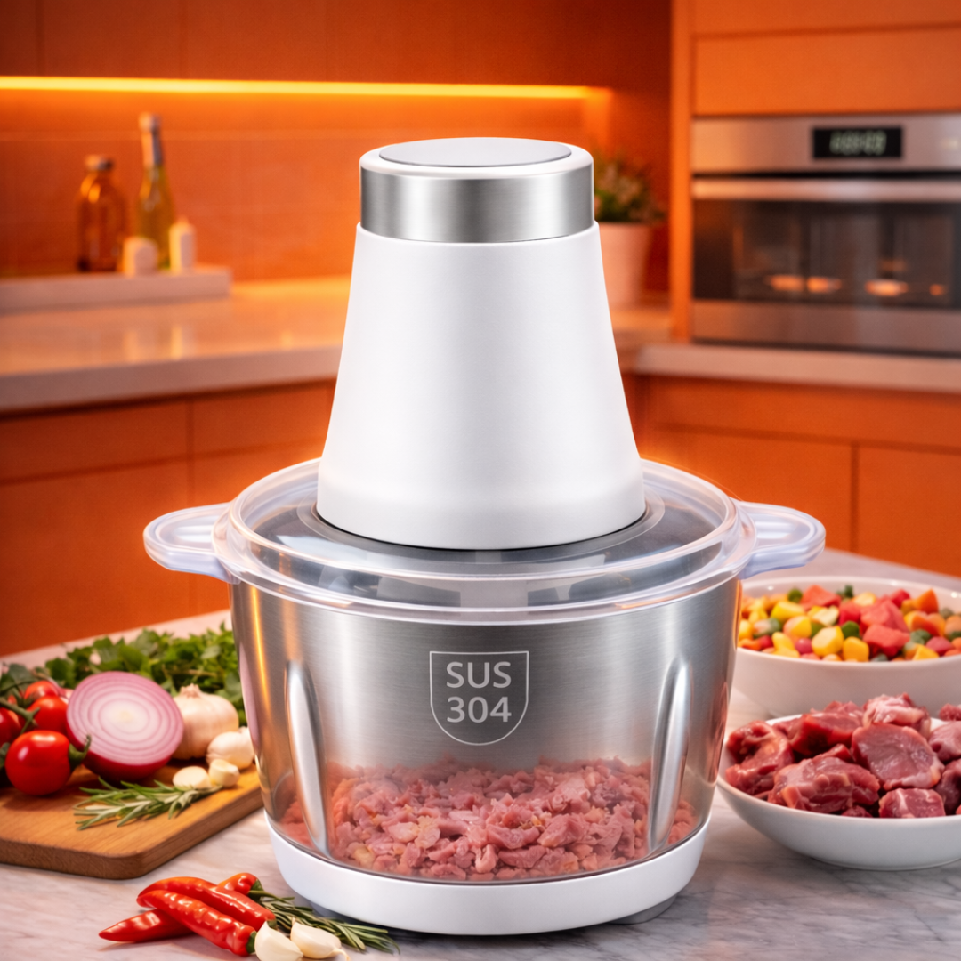 MOLINO PICADOR ELÉCTRICO 2 LITROS - ACERO INOXIDABLE 🔥